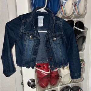 Tahari Dark Blue Kids Jean Jacket